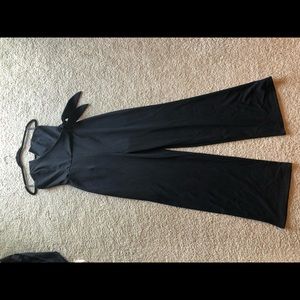 Black strapless jumpsuit, never worn